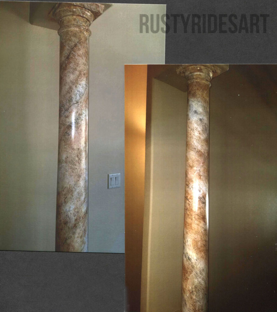 Rusty Column Column - Rusty Rides Art